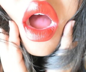 ASMR Thick Crimson Lips:..